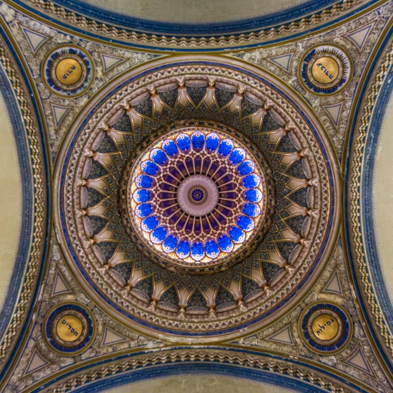 The Dome of the Synagogue in Szeged, Hungary