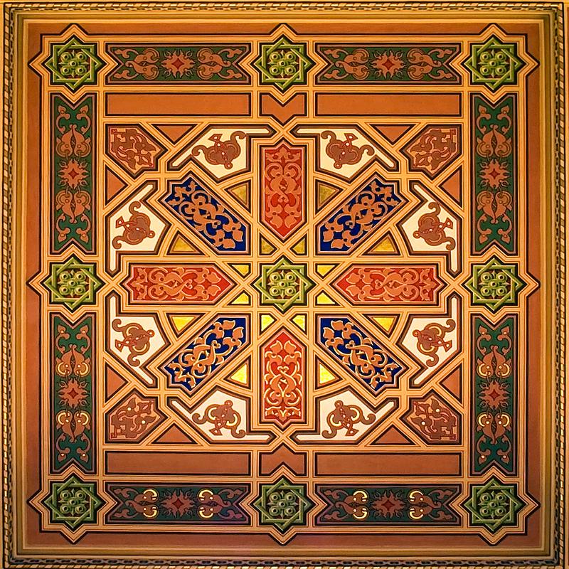 Ceiling Detail at the Dohany Street Synagogue